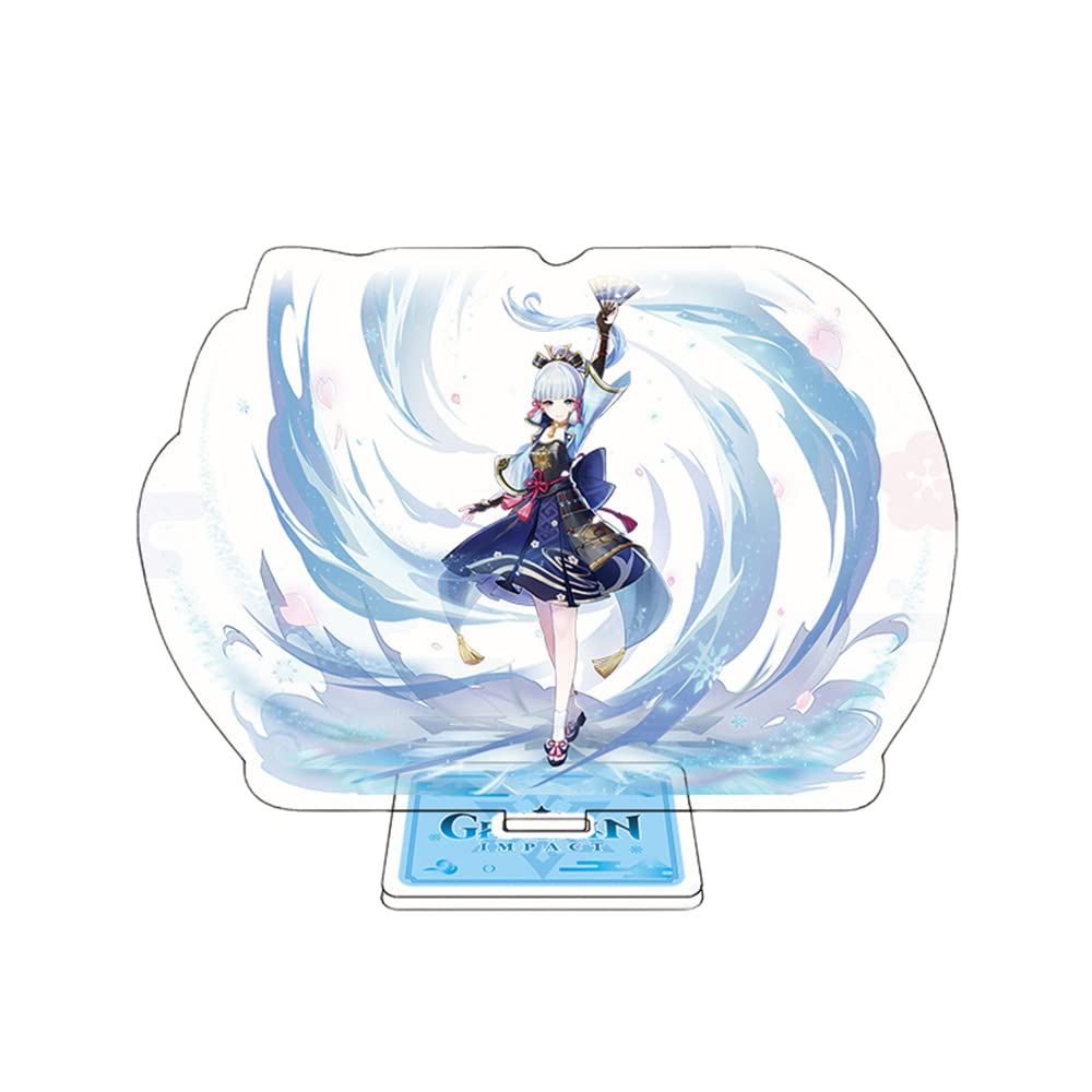 Ayaka Figure Stand Genshin Impact Characters Acrylic Ornaments Game Model Collections Peripheral