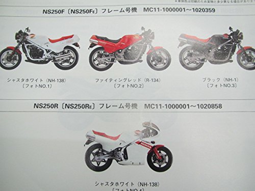 ホンダNS250R/NS250F/Eサービスマニュアルとパーツリスト