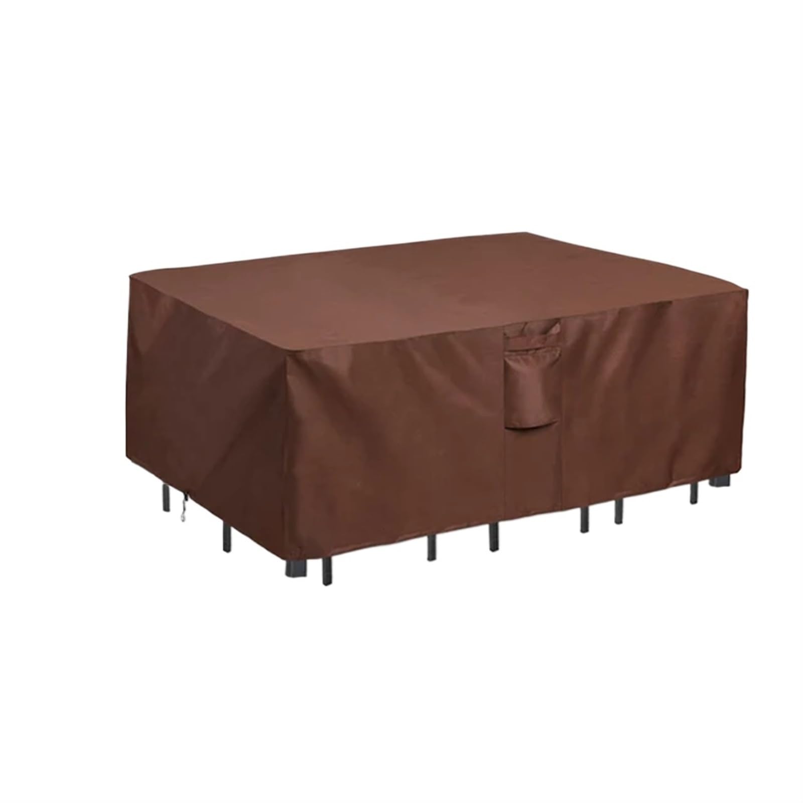 Iuvyta Brown Garden Furniture Cover 420D Outdoor Garden Furniture Cover For Sofa Table Chair Patio Waterproof(,200X200x85cm)