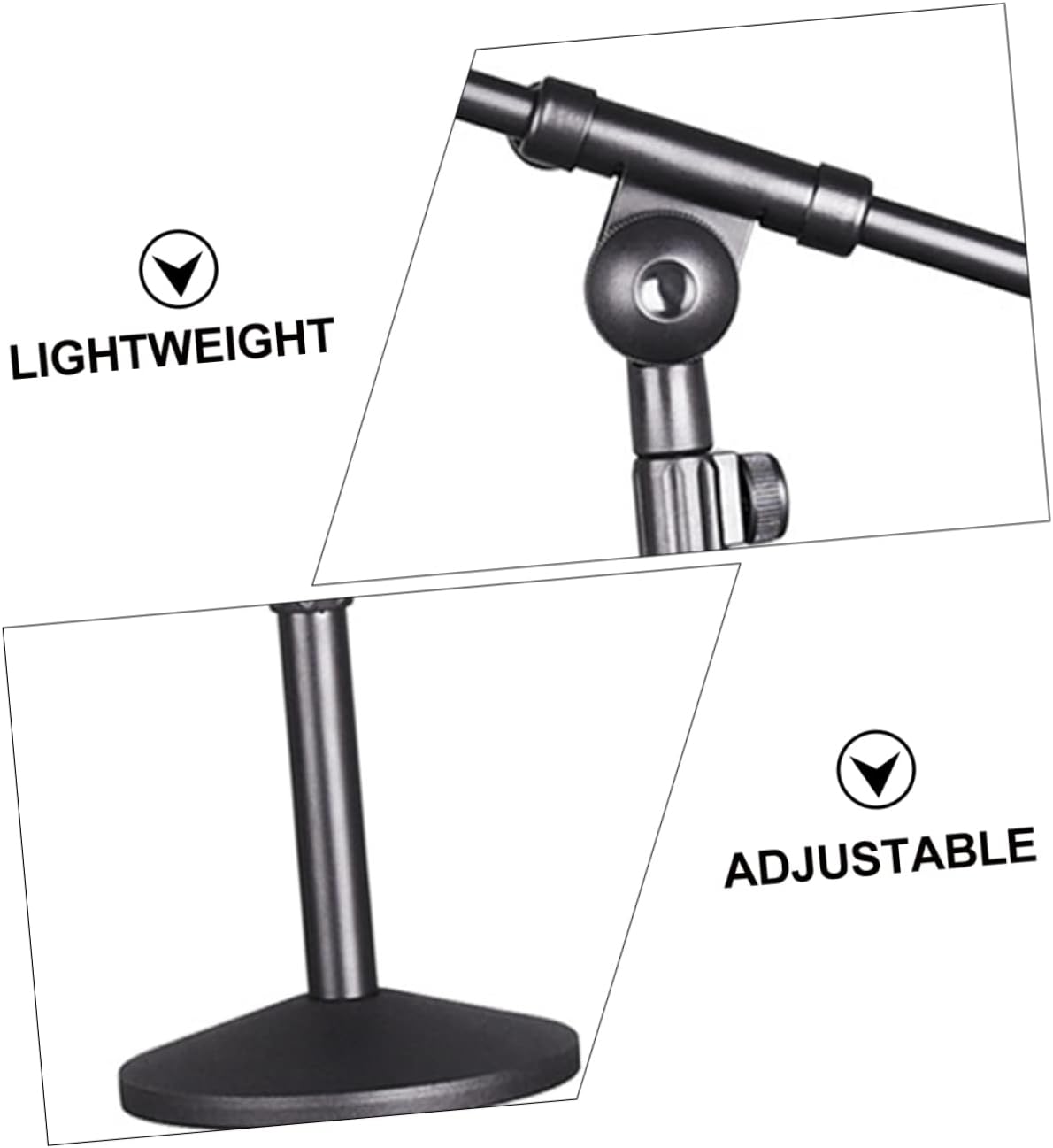 Desktop Adjustable Microphone Stand Microphone Holder for Conference and Streaming Compatibility