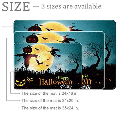 Tapis de porte antidérapant Halloween lavable et ultra résistant - 3