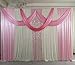 3 x 3M ślub scena tło cekinowa zasłona z cekinami z okazji przyjęcia weselnego dekoracja urodzinowa - dziecko różowe, 4 m szerokości x 3 m wysokości