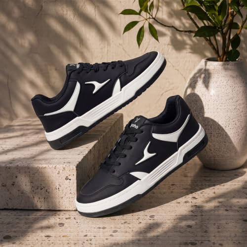 Image of YOHO Men's Sneakers Flo | Stylish & Comfortable | Low Top, Lace Up Casual Shoes for Man /Gents