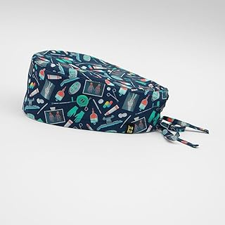 HappyHat - Gorro quirofano RAYOS MEDICOS Hombre talla: Grande (a partir de 59 cm) color: Azul