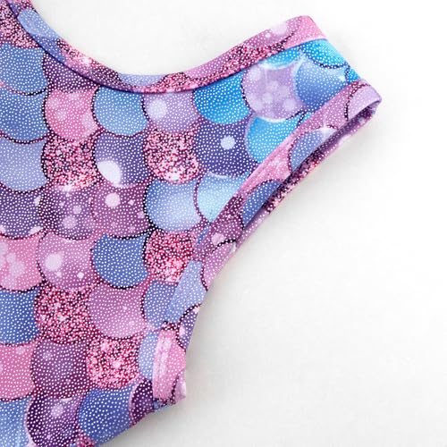 HOZIY Gymnastics Leotards for Girls with Shorts Biketards Dance Tumbling Outfits Matching Scrunchies 1-12 Years Old