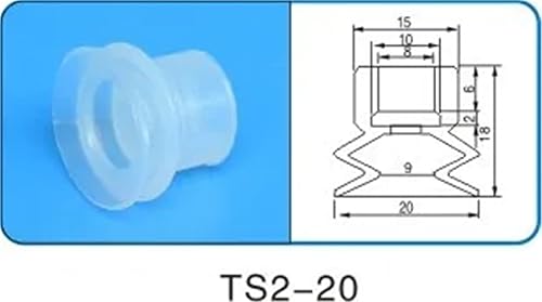 Miniatura 2 de 10Pcs Robot accessories suction cup Silicone nozzle Industrial vacuum silica gel Powerful sucker Industrial suction nozzle(TS2-20)