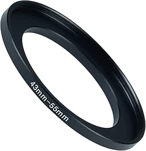 Amazon.com : GZNLY 43mm to 55mm Step-up Adapter Rings Filter Adapter ...