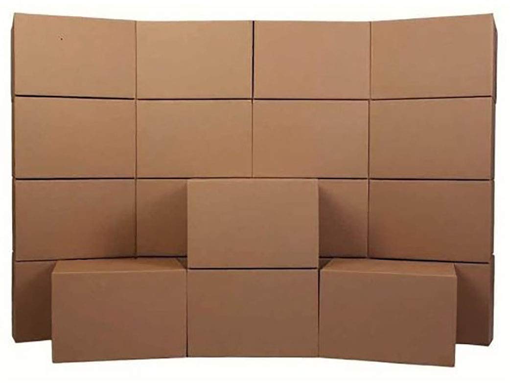 Pantryware Essentials 5 Medium Moving Boxes 20x14x10 Packing Cardboard Boxes- Bundle of 5 Boxes