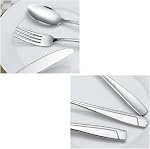 Sandmovie Stainless Steel Flatware Sets, Cutlery Sets, 30 Pieces, Service for 6