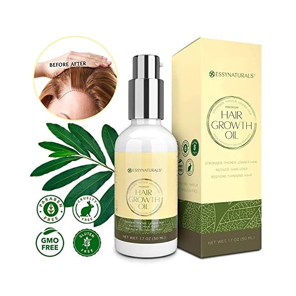 Natural-Hair-Growth-Oil-with-Caffeine-and-Biotin-Hair-Growth-Serum-for-Stronger-Thicker-Longer-Hair-17-oz Natural Hair Growth Oil with Caffeine and Biotin - Hair Growth Serum for Stronger, Thicker, Longer Hair 1.7 oz