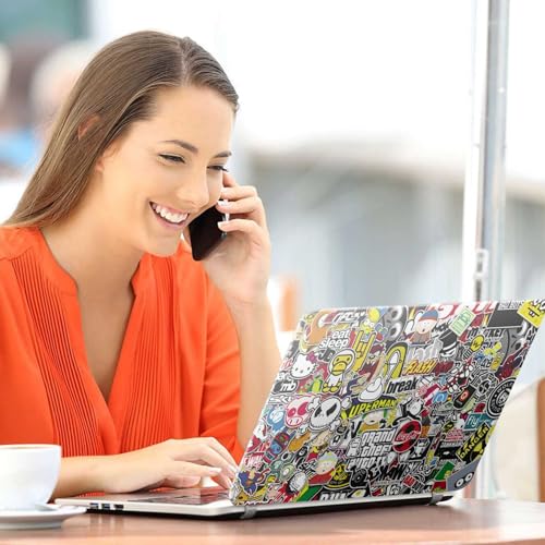 Image of DSGN 98 Full Body Laptop Skin Bubble-Free| Laminated| Removable| HD Quality Sticker for Laptops Upto 15.6 Inches Compatible with Hp /Dell /Acer /Lenovo /Asus etc. (Keyboard Cleaner Brsh)