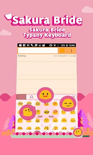 Sakura Bride Theme&Emoji Keyboard