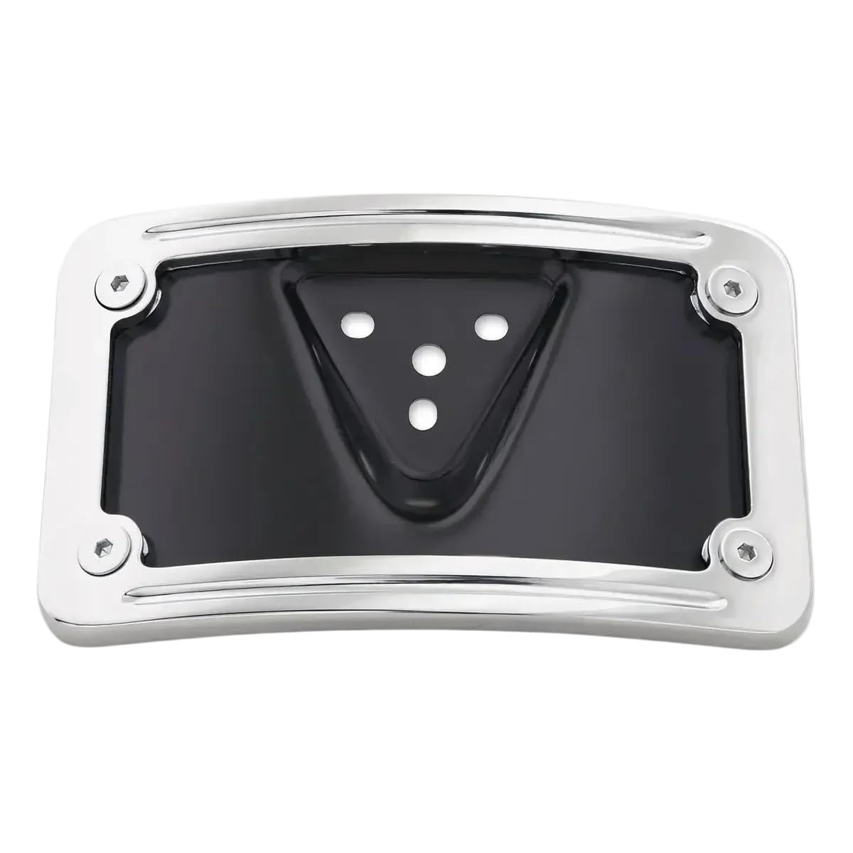 Support plaque d'immatriculation pour 3 trous réglant le manque de disposition