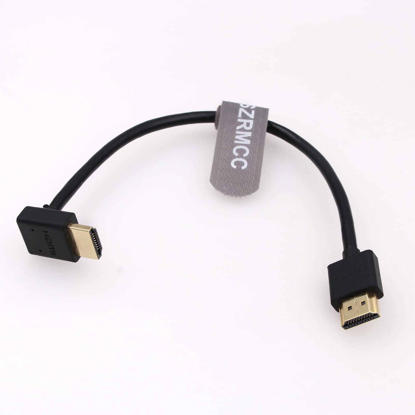 Cavo HDMI A Spirale SZRMCC 2.1 8K – Angolo Sinistro/destro, 50cm (estensibile 1m) Per Monitor E Cineprese Professionali - 3