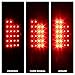 ACANII - For Blk 2002-2006 Dodge Ram 1500 2500 3500 LED Tail lights +LED 3rd Brake Cargo Lamp