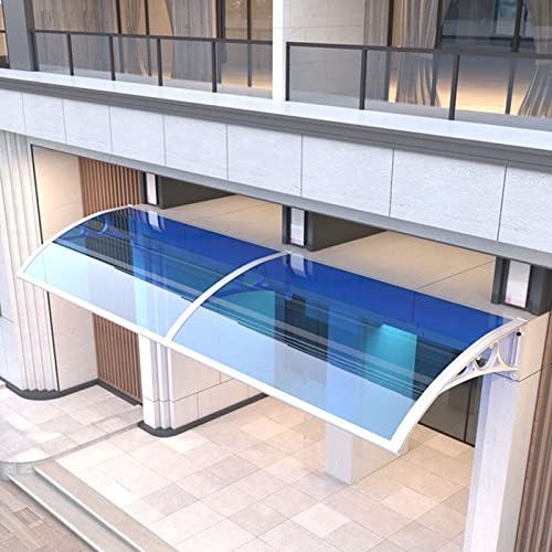 Auvent de fenêtre en polycarbonate avec cadre architectural pour façade moderne - 2