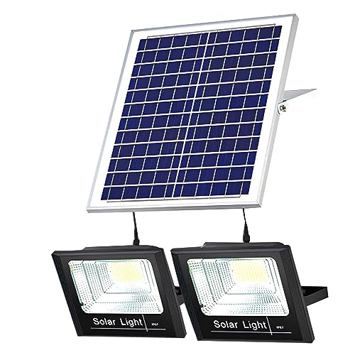 Lampe LED solaire avec télécommande et éclairage extérieur puissant et étanche