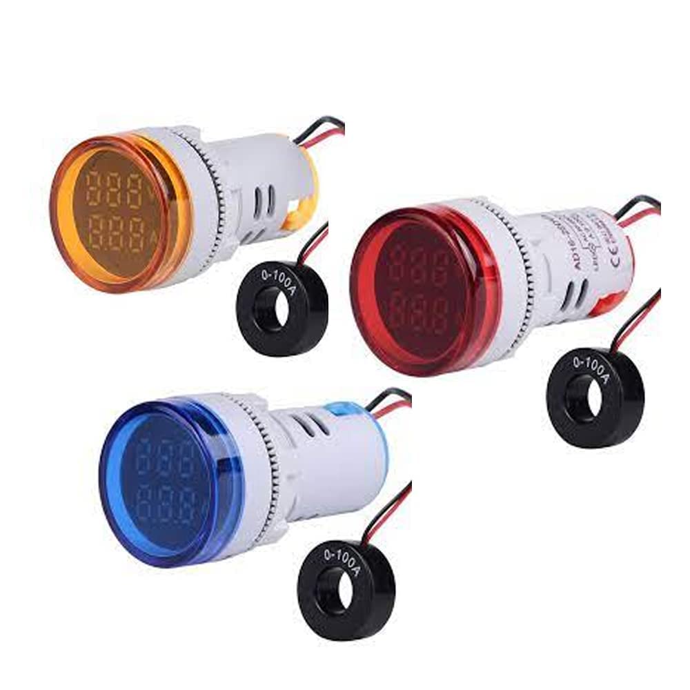 RASHRI Direct AC Voltage+Current Meter LED Display Voltmeter-Ammeter Range 600V, 0-100A,(R-Y-B) (B0C6QX4FD9) Amazon Price History, Amazon Price Tracker