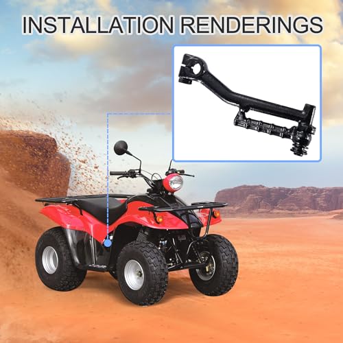 GOOFIT Kickstarter Hebel Ersatz für 2-Takt 50cc Minarelli JOG Moped Scooter Motorrad