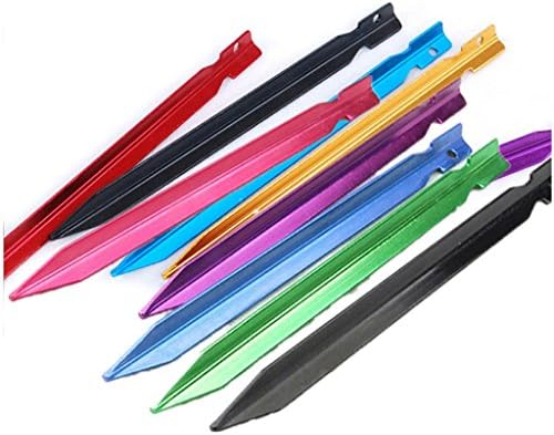 iPERB 10PCS Aluminum Alloy Y Beam Design Ultralight Tent Stakes, 7 inch