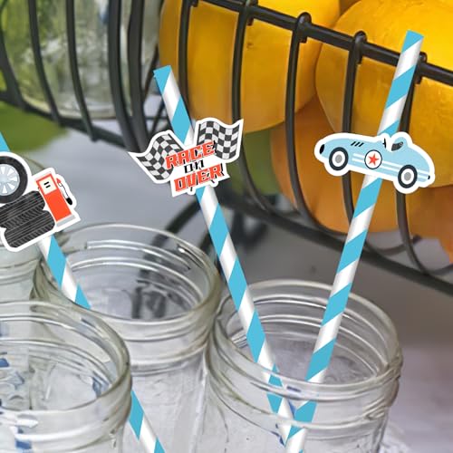 Decoraciones de Fiesta Temática de Autos de Carrera 50 Piezas miniatura 6