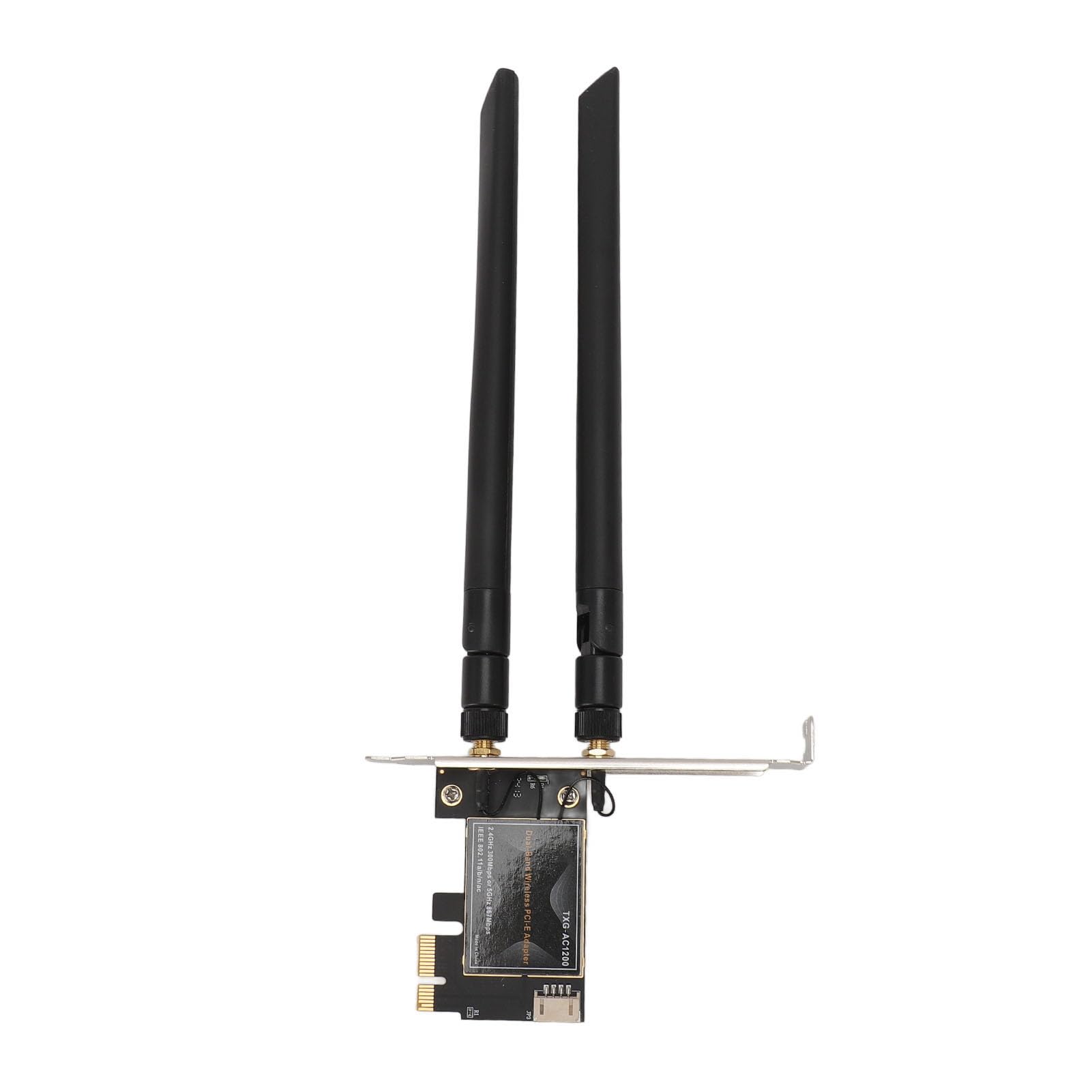 Hidyliu Carte WiFi 6E 6000Mbps Puissant Adaptateur Réseau Bluetooth 5.2 pour PC avec Double Antennes pour Un Usage Domestique (avec Base d'antenne Amovible)