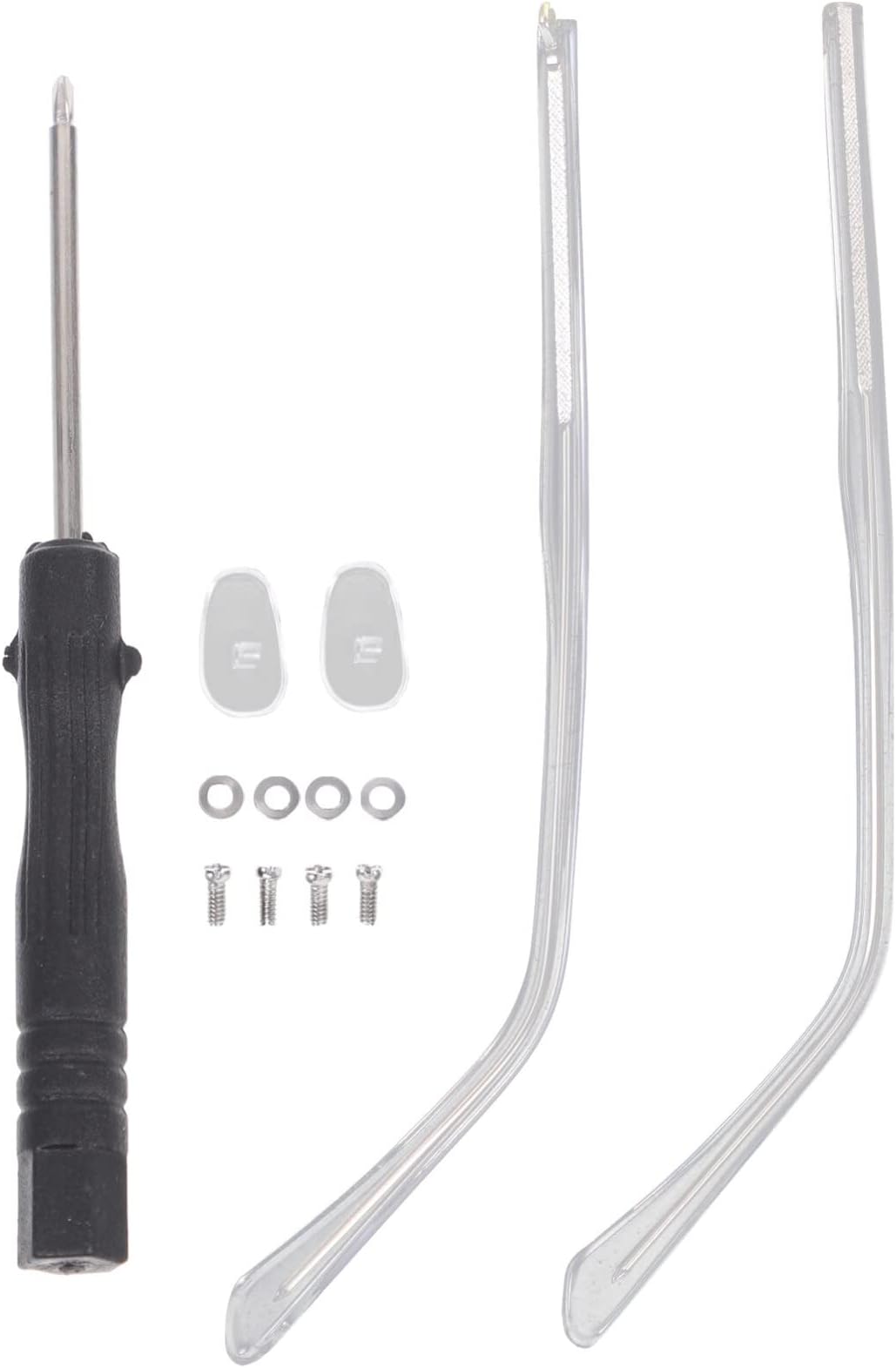 DOITOOL 1 Pair Metal Glasses Replacement Temple, Eyeglass Arms Legs Replacement, Glasses Repair Kit Universal Glasses Arm