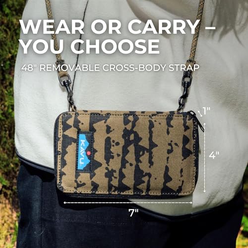 Image of KAVU Go Time Bi-Fold Crossbody Wallet with Rope Strap