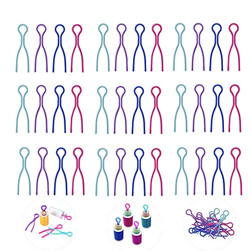 ZARRS Pinces à Bobines de Fil,36 Pcs Bobines Buddies Coloré Porte-Fil de Canette Clips pour Accessoires de Machine à Coudre 4 Couleurs Assorties Cover