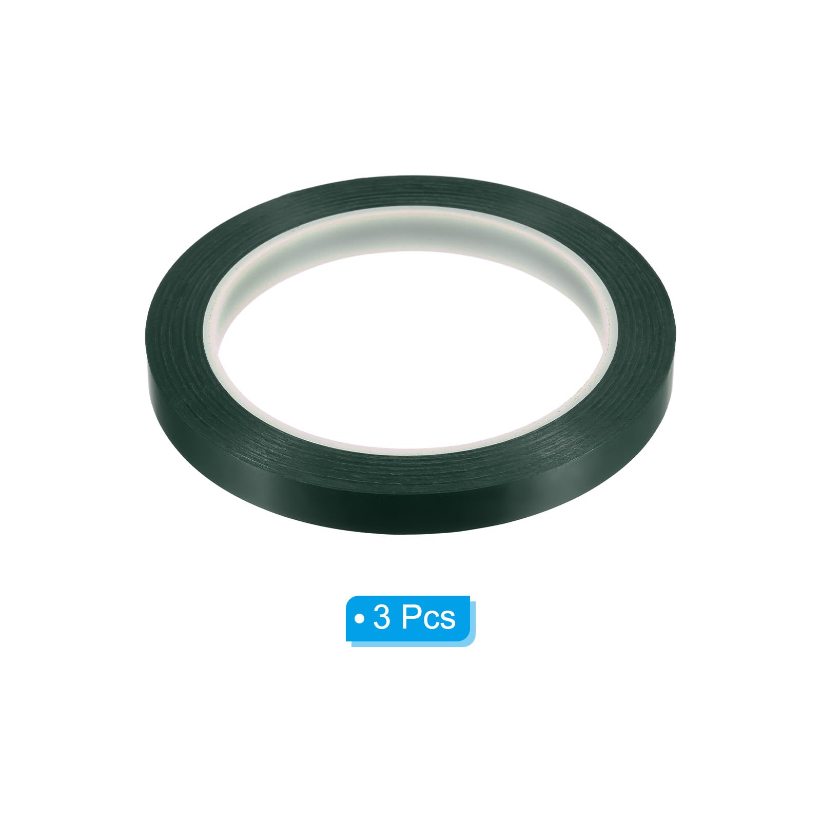 PATIKIL Whiteboard Tape 12mm X 66m, 3 Pack Thin Dry Erase Tape for Graphic Chart Marking DIY Art Green - Image 3
