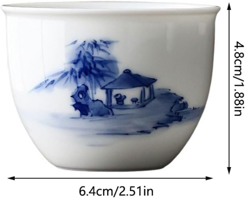 GSOUL Kungfu Tea cup Office Tea Cup Hand-painted House Ceramic Personal Host Household Single Small Tea Cups