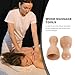 ERINGOGO 2pcs Wooden Body Massager Cup for Face Head Carving Facial Massage Tool