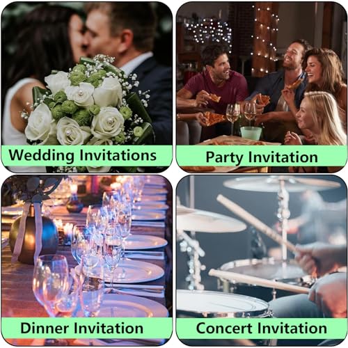 50 PCS Pre-Folded Vellum Jackets for Invitations, 5 x 7 inch Vellum Paper Wrap Jackets for Wedding Baby Shower Birthday Housewarming Party DIY Photos Postcards Scrapbook Envelopes Gift (Translucent) - Image 3