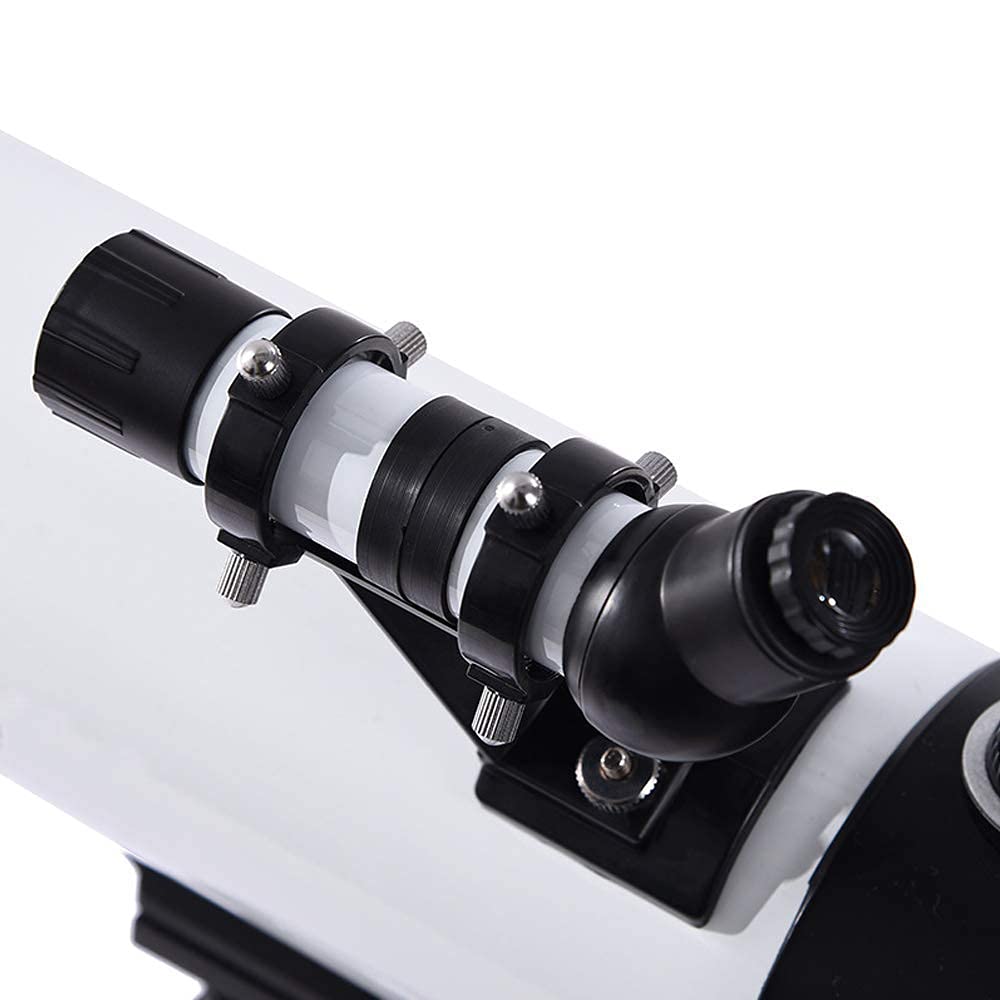 Teleskop dla dorosłych Początkujący dzieci, apertura 80 mm, astronomiczny teleskop refraktorowy 500 mm AZ z adapterem do smartfona i statywem BAK4 Prism FMC Teleskop obiektywowy do astronomii Obserwuj