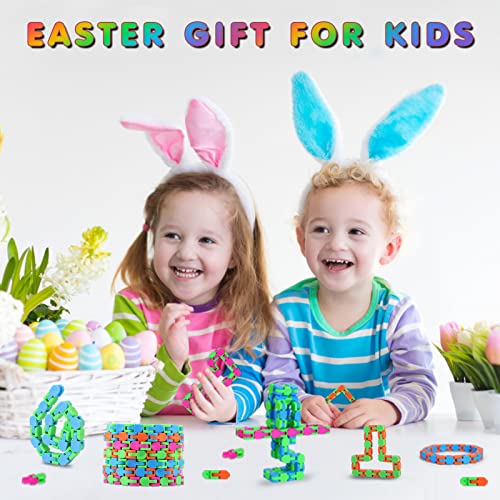 12 Pack Wacky Track Snap Fidget Snake Click Toys For Kids Adults Adhd Finger Sensory Toys Autism Stress Relief Keeps Fingers Busy And Minds Focused #TOP3