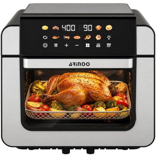 Image of 16 Qt Air Fryer Toaster Oven Combo with PFAS-Free Ceramic Coating