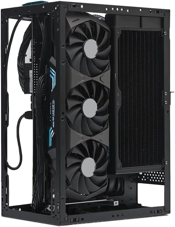 SSUPD Meshroom S V2 Mini-ITX Capa para PC para jogos (SFF), cabo