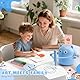 DAOUZL Zeichenroboter Kinder, Roboter Zeichnen für Kinder mit 100 Karten, Drawing Robot Painting Robot, Interaktives Lernspielzeug Magic Drawing Roboter für Jungen Mädchen (Rosa)