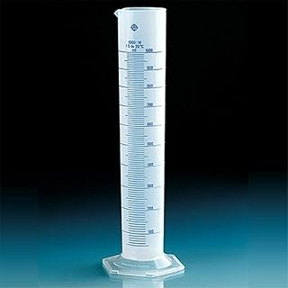 Brandtech V653081 Graduated cylinders, PP, Molded Graduations w/Blue screening 2000mL, Pack of 3