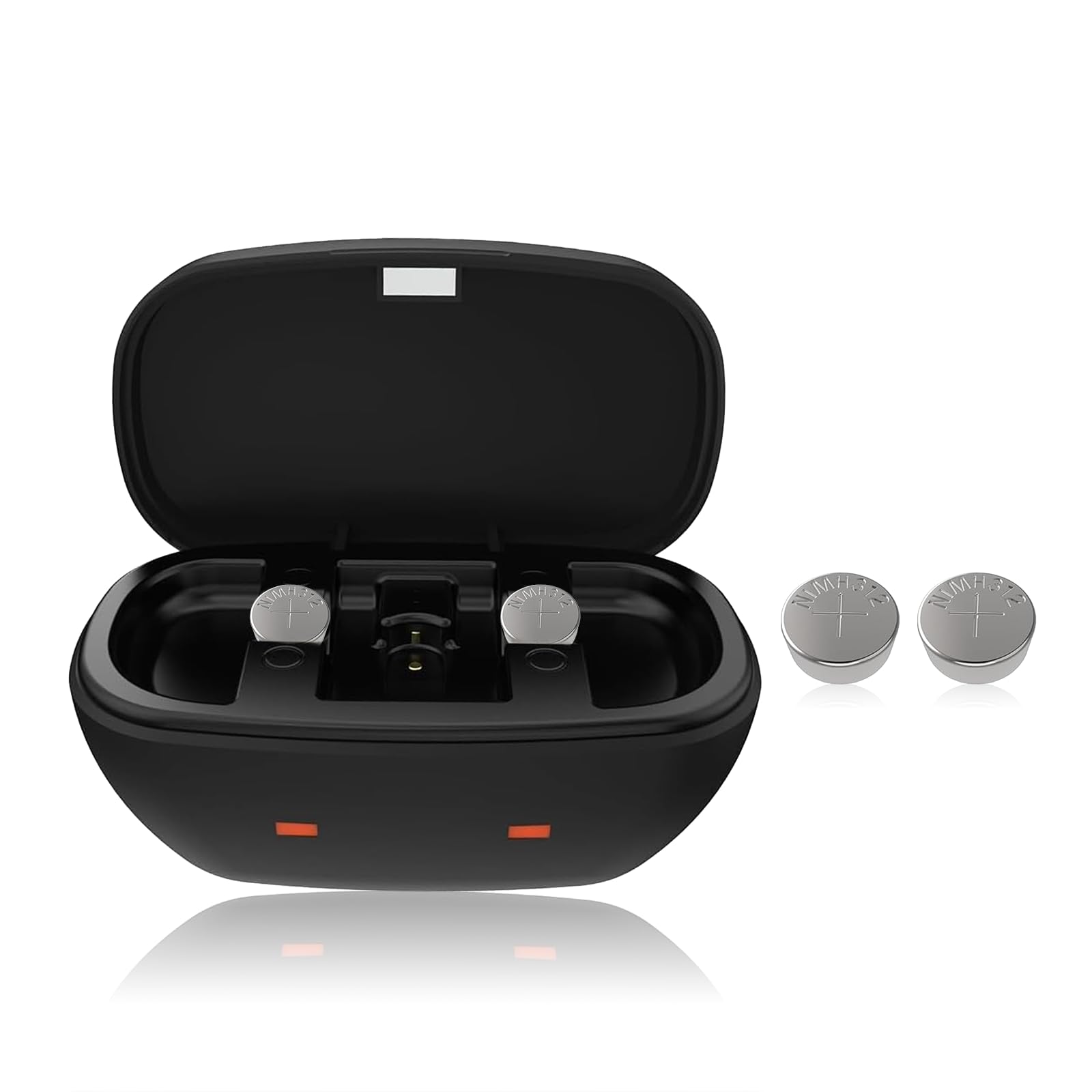 Wokyo 312 batteries rechargeables pour appareils auditifs et chargeur de batterie 312, chargeur de casque, étui de voyage pour 312 amplificateurs d'aides auditives, chargeur de batterie avec 4
