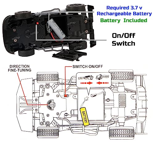 Image of Zest 4 Toyz RC Car Rechargeable Remote Control Racing Car Alloy High Speed Car Toys for Kids Best Gift Vehicle Toys for Boys (Pack of 1) Grey