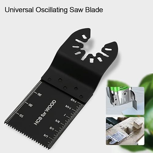 20PCS 35mm Multi Tool Blades Universal Oscillating Saw Blades, Professional Wood Metal Cutter Quick Release for Fein Multimaster, Ryobi, Milwaukee, Bosch, Dremel, Dewalt, Rockwell, Makita and More 2 20PCS 35mm Multi Tool Blades Universal Oscillating Saw Blades, Professional Wood Metal Cutter Quick Release for Fein Multimaster, Ryobi, Milwaukee, Bosch, Dremel, Dewalt, Rockwell, Makita and More - Image 2