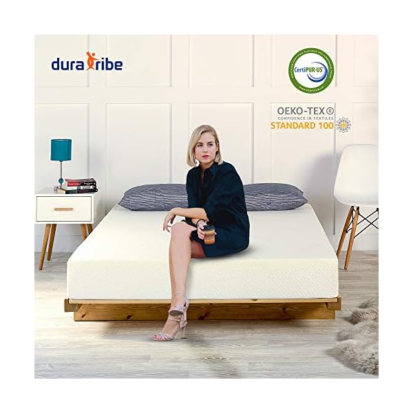 DuraTribe Golden Sleep Smart Memory Foam Mattress |15cm| Firm Comfort Orthopaedic | Zipped Removable Washable Soft Micro Quilted Cool Breathable Cover - Image 4