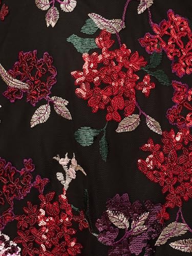 Adrianna Papell Women's Floral Sequin Ankle Dress - Image 4