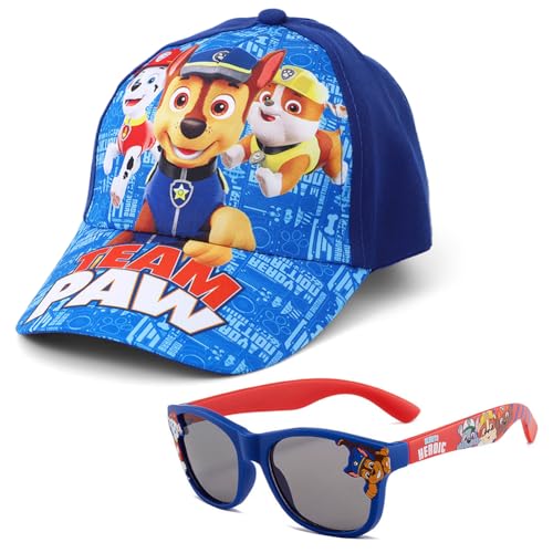 YCVBCY Dog Pattrol Casquette de Baseball pour Enfants Lunettes de Soleil Casquette D'été pour Enfants Chapeau de Soleil Protection UV Design Cadeaux pour...