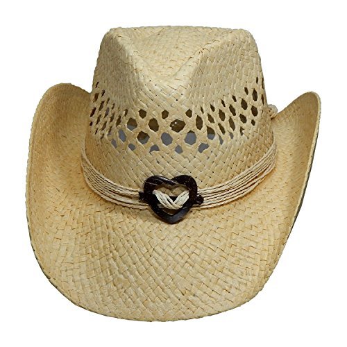 Natural Women's Cowboy Hat With Heart #TOP28