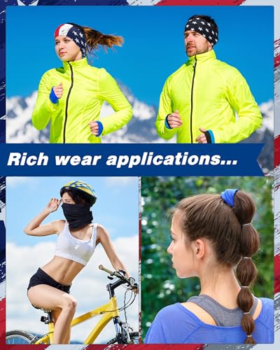 Image of Cuffbow 12 Pack Neck Gaiters Face Mask Balaclava for Men Women Cooling Neck Gaiter Summer UV Protection Scarf