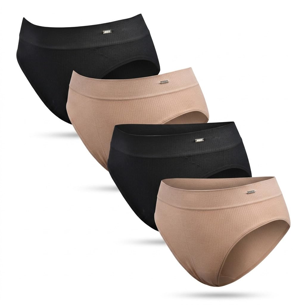 OZABI Roxy Bragas Seamless Acanaladas x4 - Negro & Chair