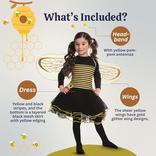 Disfraz de Abeja para Niñas miniatura 2