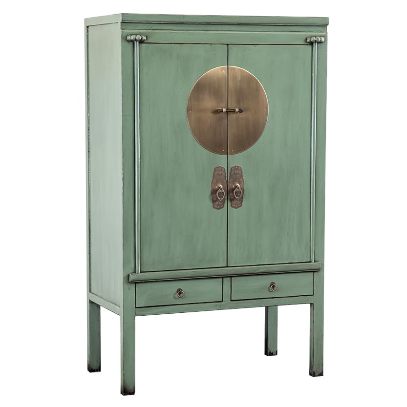 Couleurs de l'Orient Chinois Boîte De Mariage Vert Jade – Jade Naturel – Armoire Orientale –...